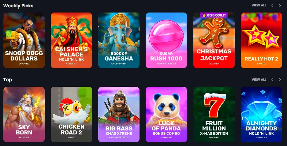 crownz casino top games